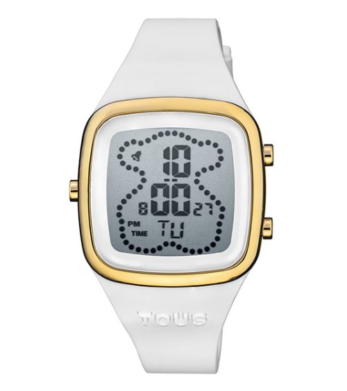 Reloj smartwatch con brazalete de acero IPG dorado D-Connect