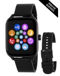Smartwatch Marea cuadrado negro 2 correas B58011/1