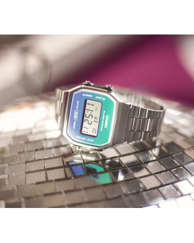 Reloj Casio vintage colores azules A168WER-2A
