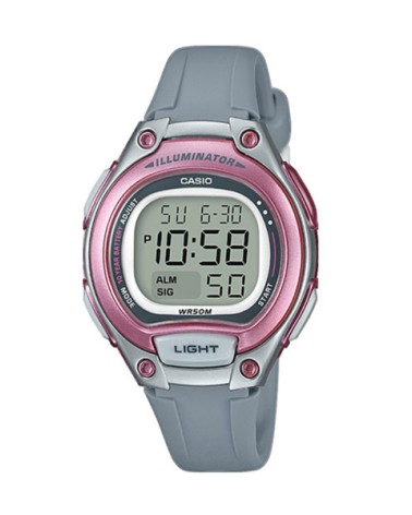 Reloj Casio rosa gris niña LW-203-8AV