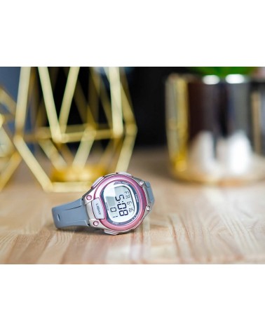Reloj Casio rosa gris niña LW-203-8AV