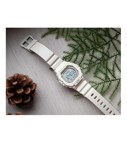 Reloj Casio digital blanco Step Tracker LWS-2200H-8AV