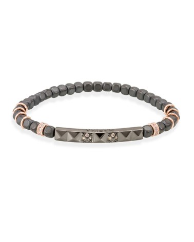 Pulsera Marina García plata negra 90714UN