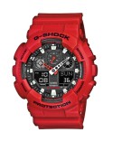 Reloj Casio G-SHOCK rojo GA-100B-4AER