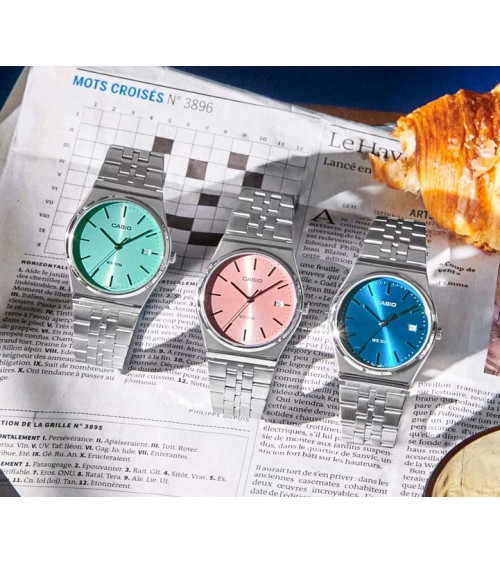 Reloj Casio unisex turquesa MTP-B145D-2A1V