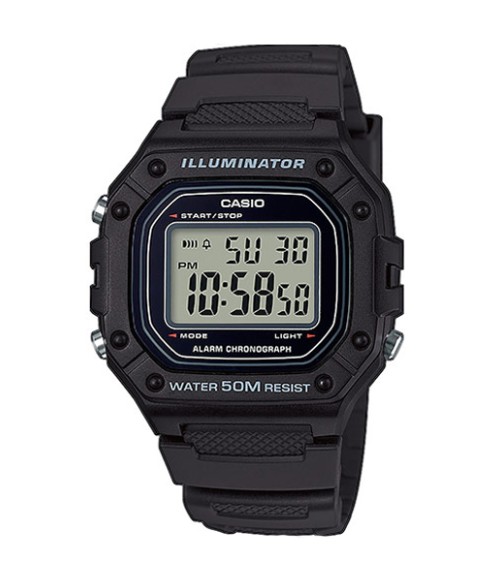 Reloj Casio digital negro W-218H-1AV