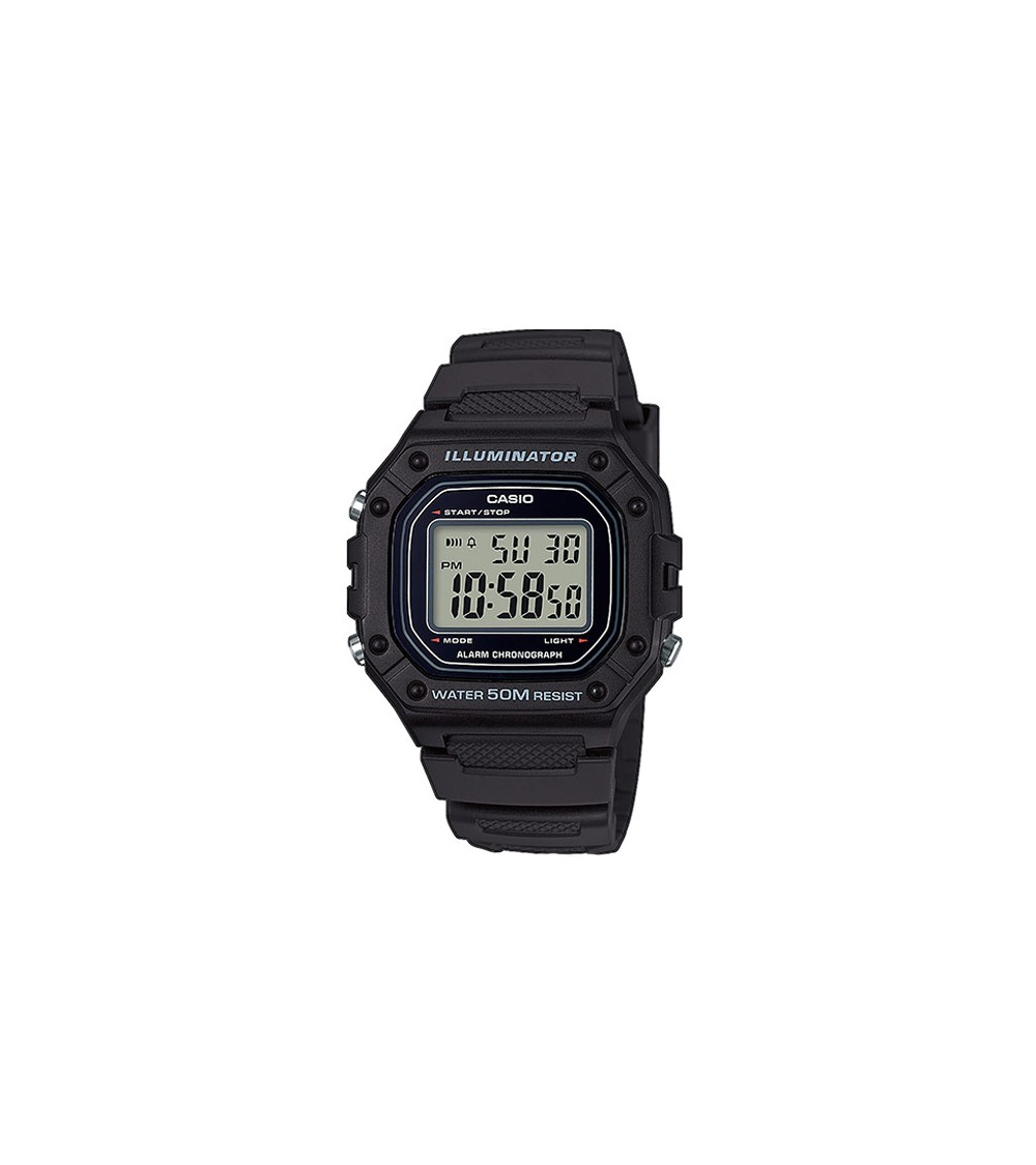 Reloj Casio digital negro W-218H-1AV