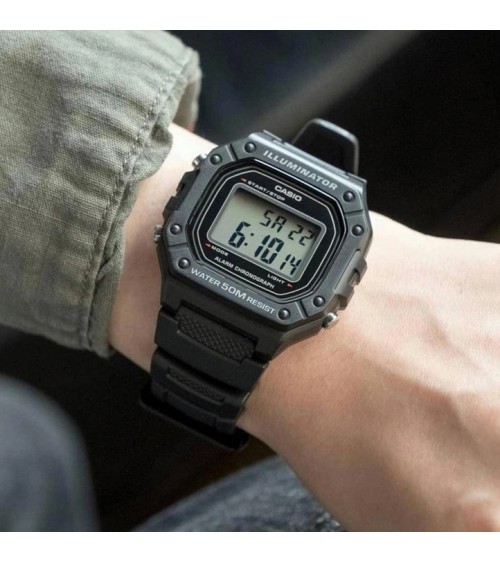 Reloj Casio digital negro W-218H-1AV