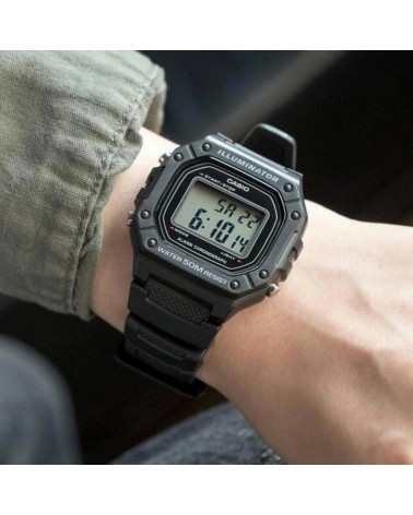 Reloj Casio digital negro W-218H-1AV
