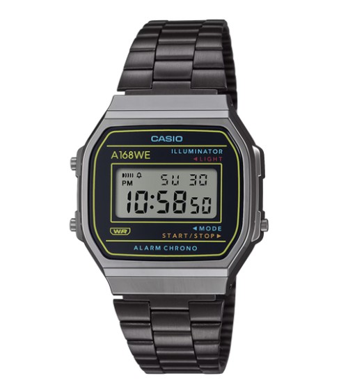 Reloj Casio vintage negro A168WEHB-1AEF