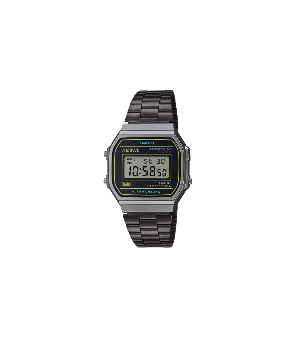 Reloj Casio vintage negro A168WEHB-1AEF