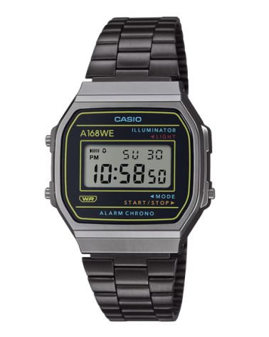 Reloj Casio vintage negro A168WEHB-1AEF