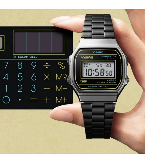 Reloj Casio vintage negro A168WEHB-1AEF