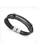 Pulsera negra Viceroy triple hombre 15146P01010