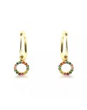 Aros de Oro círculo multicolor