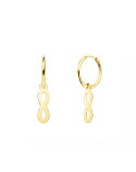 Aros de Oro colgante infinito