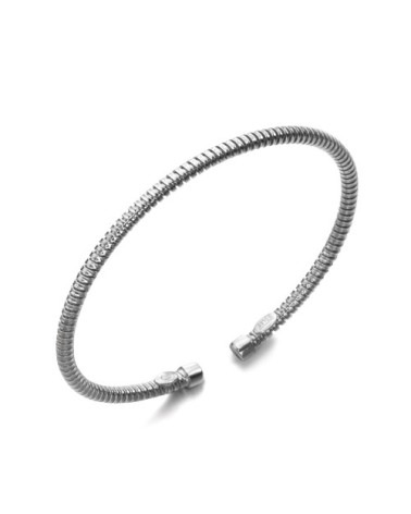 Pulsera de plata rígida