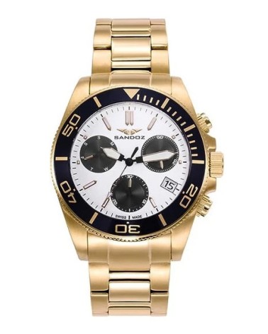 Reloj Sandoz dorado Swiss Made caballero 81447-99