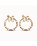 Pendientes dorados Uno de 50 \'Mariposa\' PEN0926ORO