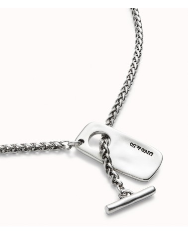 Collar Uno de 50 Cadena COL1943 Baño Plata | Joyería Onix Lugo