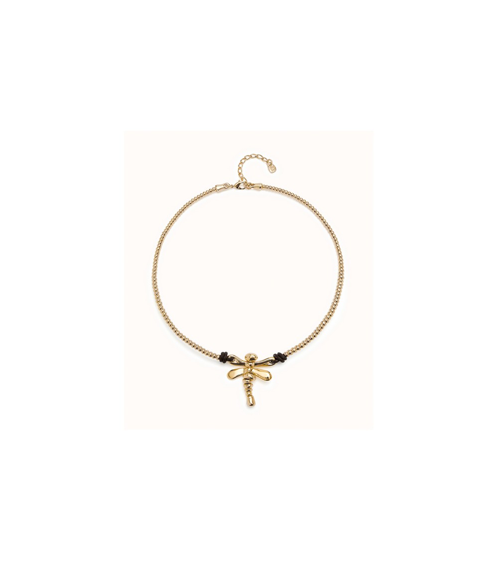 Collar dorado Uno de 50 Libélula COL1960ORO