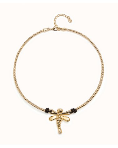 Collar dorado Uno de 50 Libélula COL1960ORO