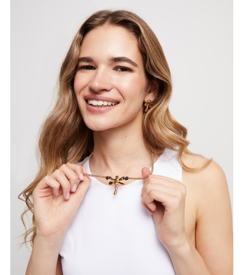 Collar dorado Uno de 50 Libélula COL1960ORO