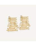 Pendientes Vidal & Vidal Nudo redosa tiras X47497
