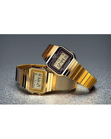 Reloj Casio dorado retro A700WEMG-9A