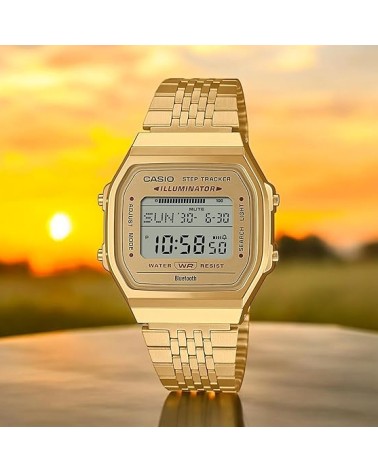 Reloj Casio ABL-100WEG-9AEF Dorado - Retro con Bluetooth y Contador de Pasos