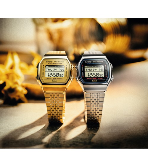 Reloj Casio ABL-100WEG-9AEF Dorado - Retro con Bluetooth y Contador de Pasos