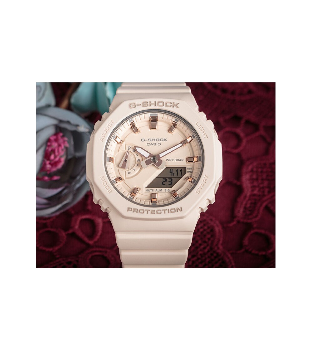 Reloj Casio G-SHOCK rosa beige GMA-S2100-4AER