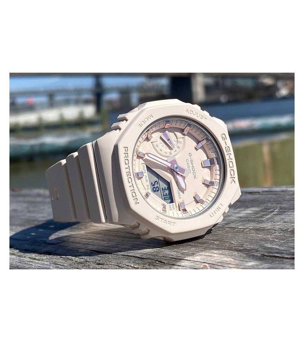 Reloj Casio G-SHOCK rosa beige GMA-S2100-4AER
