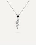 Collar serpiente de plata mujer T-Adoro 43.CO.22