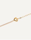 Pulsera plata dorada T-Adoro Strass corazón 54.PU.16.D