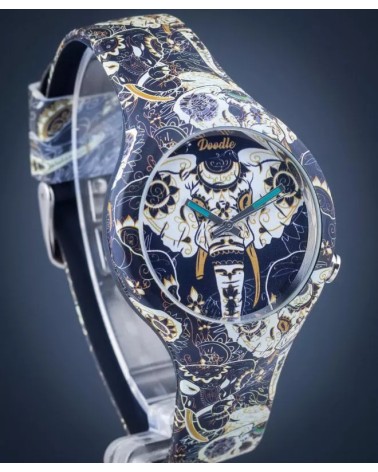 Reloj Doodle Elefante asiático