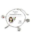 Pulsera \'Trabajadora social\' de plata 9107651