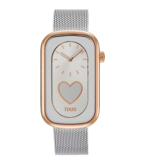 Smartwatch TOUS T-Band acero rosado corazón 3000140800