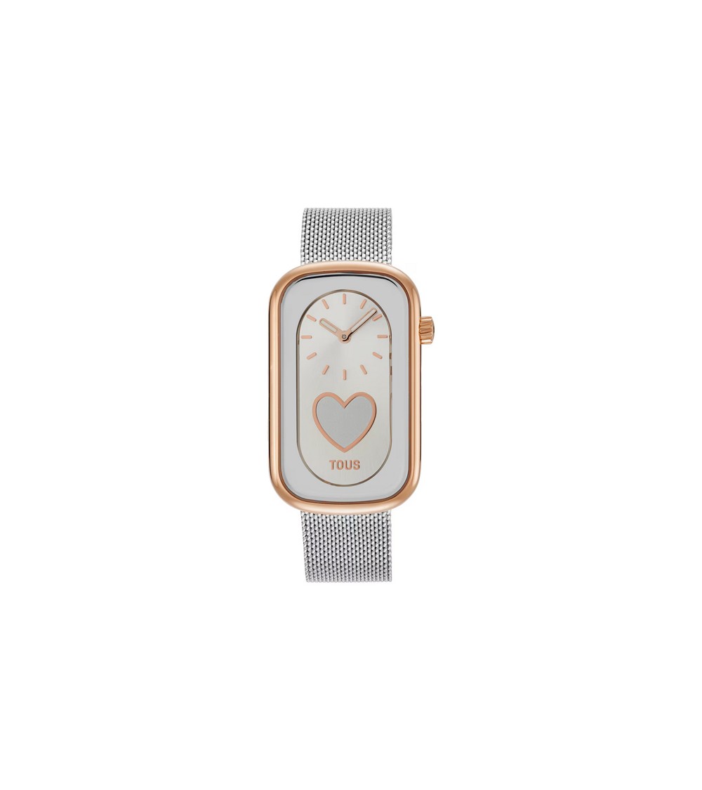 Smartwatch TOUS T-Band acero rosado corazón 3000140800