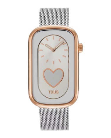 Smartwatch TOUS T-Band acero rosado corazón 3000140800