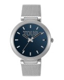 Reloj TOUS plateado S-Mesh mirror azul 3000142400