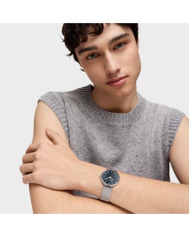 Reloj TOUS plateado S-Mesh mirror azul 3000142400