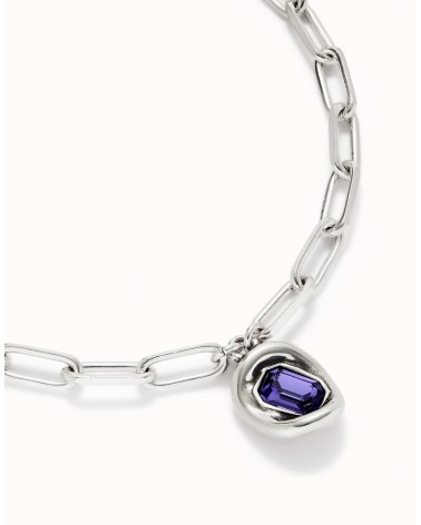 Collar Uno de 50 'Ser Valiente' cristal morado | COL1945