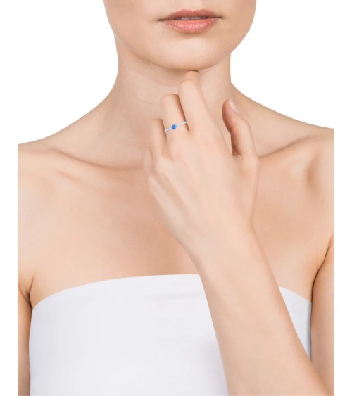 Anillo Viceroy plata circonita azul 9115A015-33