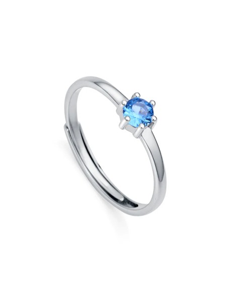 Anillo Viceroy plata circonita azul 9115A015-33