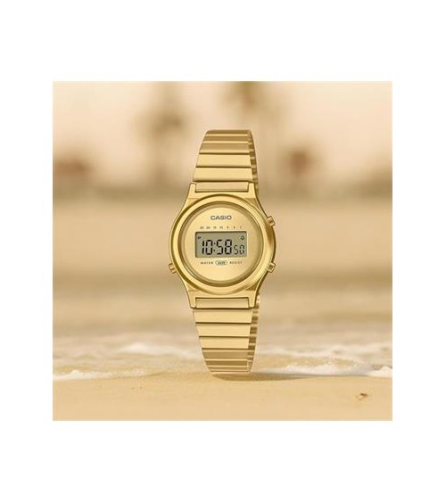 Reloj Casio vintage dorado original mini LA700WEG-9A