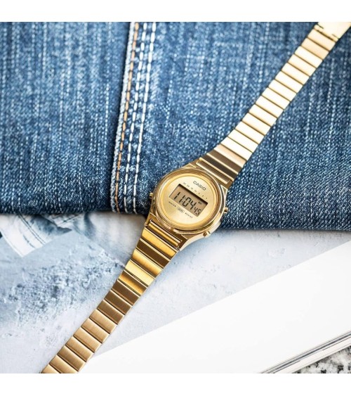 Reloj Casio vintage dorado original mini LA700WEG-9A