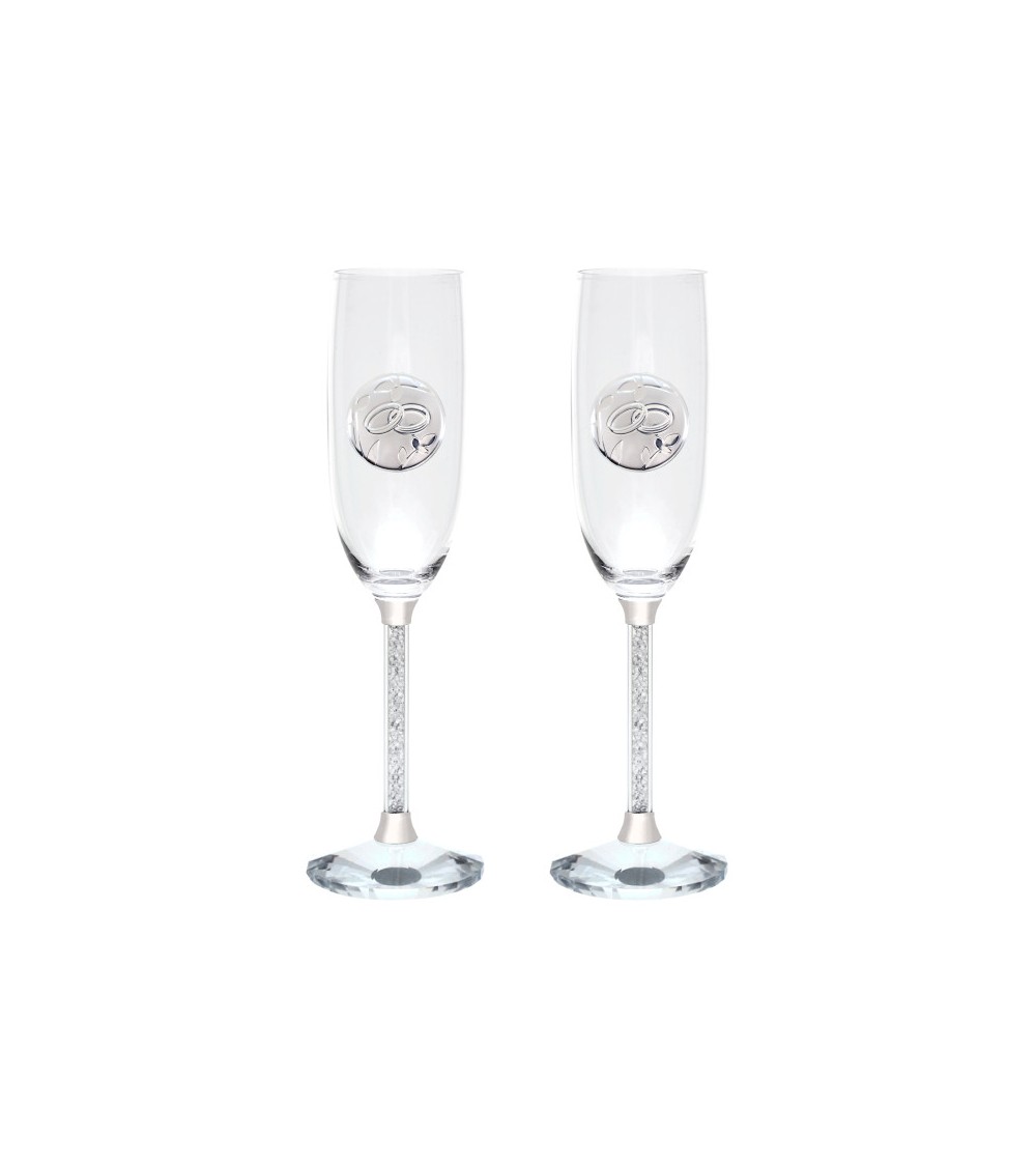 Pareja copas de cristal Alianzas GA4290A