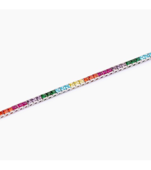 Pulsera de plata Riviere multicolor Mabina 533954