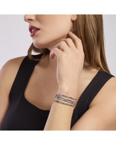 Pulsera de plata Riviere multicolor Mabina 533954